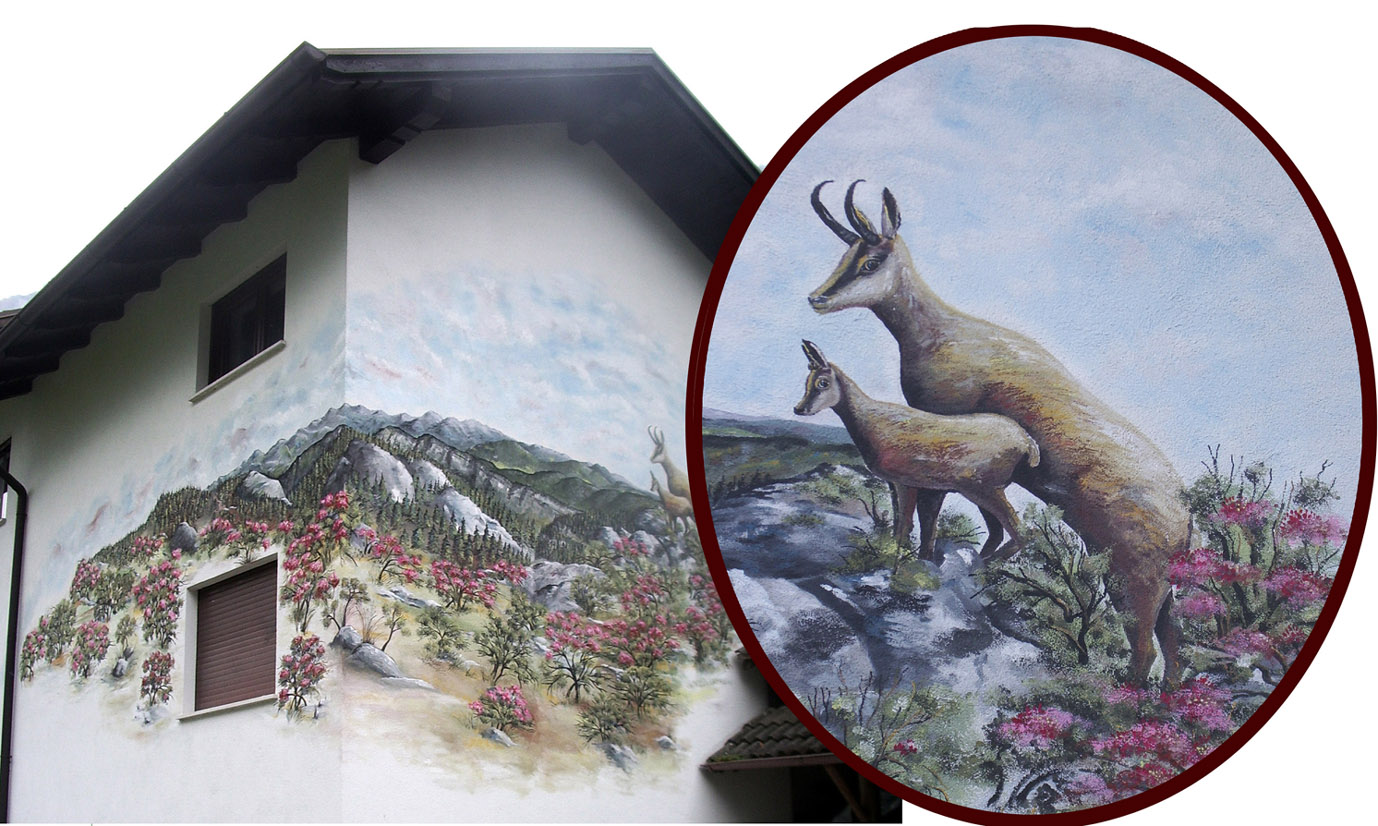 Murales, trompe l'oeil, quadri, decorazioni artistiche, disegni