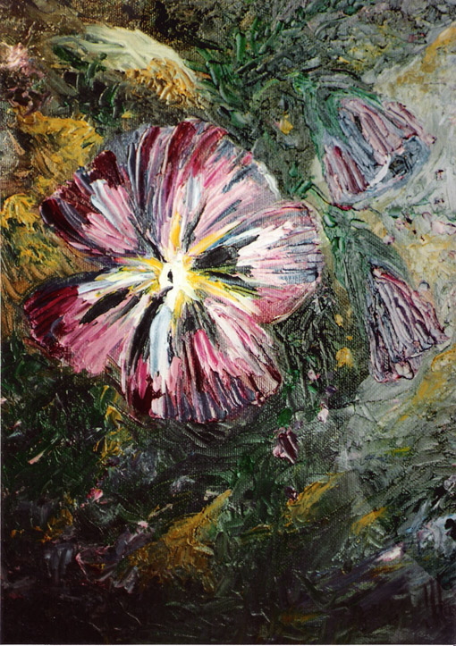 fiori, pittura, murales, trompe l'oeil, quadri, decorazioni artistiche, disegni