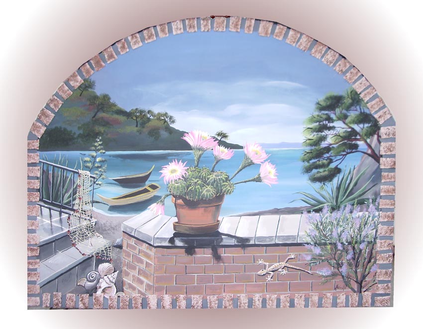 Trompe l'oeil, murales, quadri, decorazioni artistiche, disegni